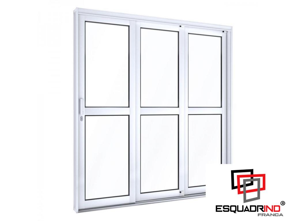 Porta de alumínio de correr 3 folhas - Imagem 3