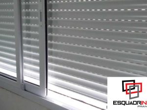 Janela veneziana de alumínio todas correm