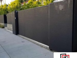 Portão de alumínio basculante