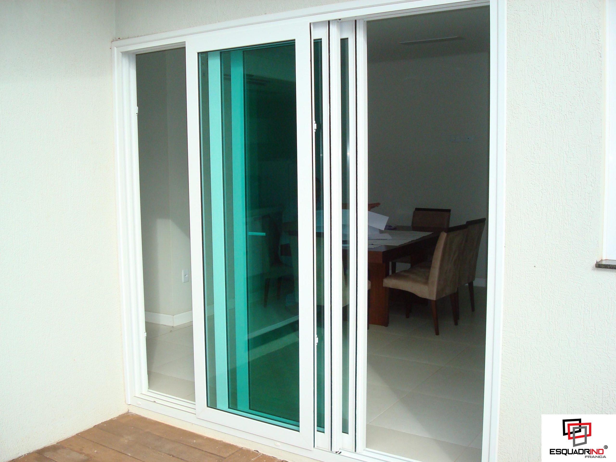 Porta de alumínio de correr 3 folhas - Imagem 2